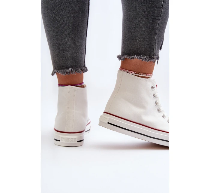 Dámské vysoké tenisky Big Star model 21654781 bílé - Big Star Shoes