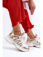 Dámské tenisky na masivní podrážce bílé model 21659040 - Boto Dámské tenisky na masivní podrážce bílé model 21659040 - Boto