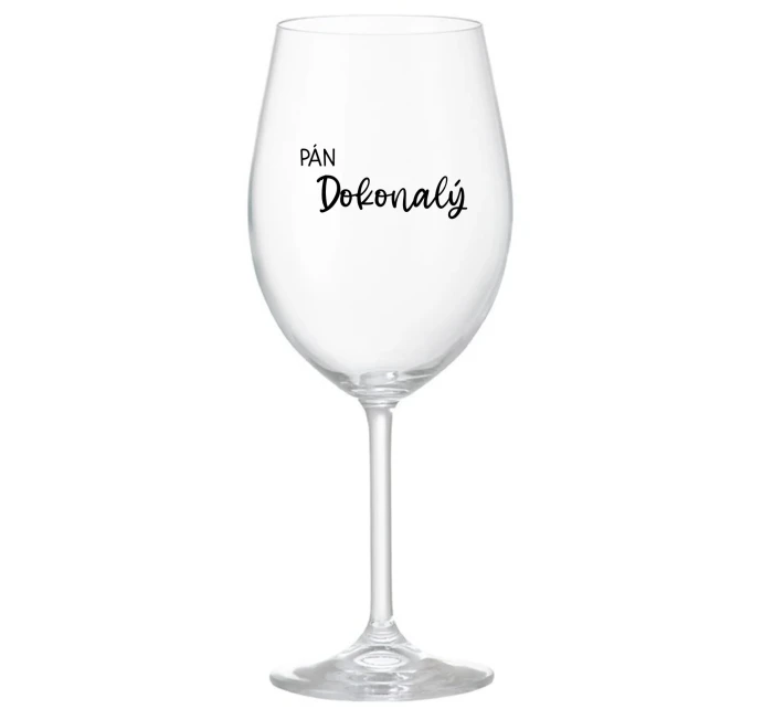 PÁN DOKONALÝ - priehľadný pohár na víno 350 ml PÁN DOKONALÝ - priehľadný pohár na víno 350 ml