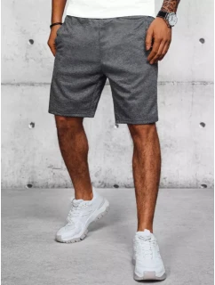 Pánské tmavě šedé teplákové šortky Dstreet model 21968490 - FashionStreet