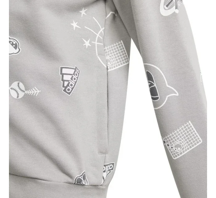 Zip Hoodie Jr Mikina s kapucí model 19453233 - ADIDAS Zip Hoodie Jr Mikina s kapucí model 19453233 - ADIDAS