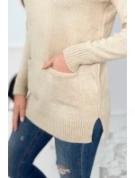 model 18745568 svetr béžový - K-Fashion