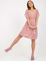 Šaty DHJ SK 1508.12 svetlo ružová