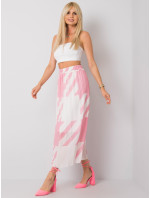 Ružová plisovaná maxi sukňa Isidora
