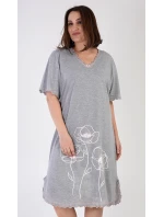 Dámská noční košile s krátkým rukávem model 18596631 - Vienetta Dámská noční košile s krátkým rukávem model 18596631 - Vienetta