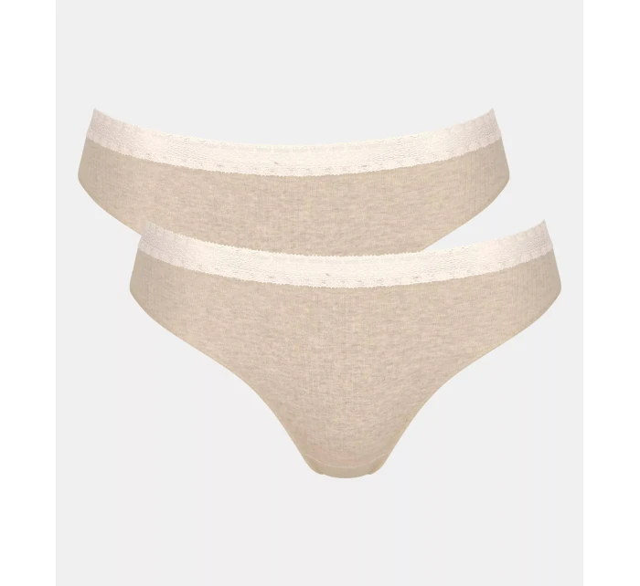 sloggi GO Ribbed R Tai C2P - GRAY - SLOGGI GRAY - SLOGGI