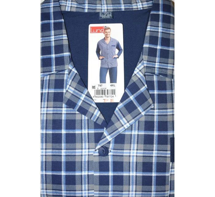 Piżama dł/r 4XL męska model 20328315 - Luna Piżama dł/r 4XL męska model 20328315 - Luna