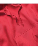 Červená dámska tepláková mikina (W02-59)