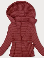Dámska prechodná prešívaná bunda červená (16M9101-270)