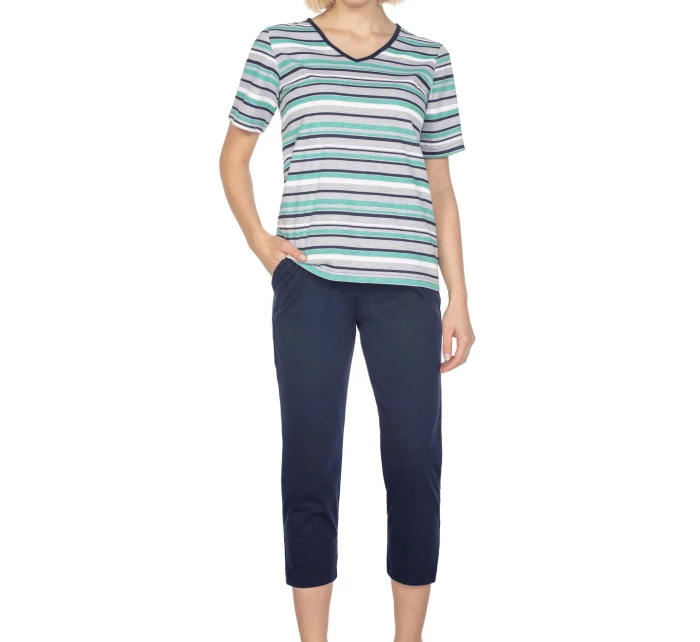 Dámske pyžamo 654 modré plus - REGINA