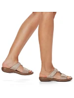 Pohodlné žabky W model 22050680 beige - Rieker