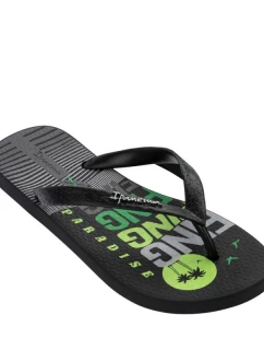 Pánske žabky Ipanema Graphics black-green 83532-AP253