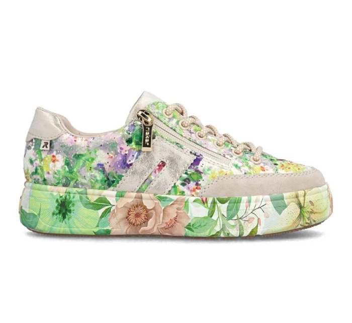 Dámské boty na platformě zelené model 21910646 - Rieker