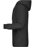 Pánská raglánová mikina s kapucí 02. black heather model 22435131 - Daiber