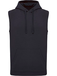 Kariban ProAct PA 393 Unisex mikina s kapucňou bez rukávov 20.P393 tmavomodrá