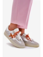 Niskie Buty Sportowe Damskie Srebrne Zelevelis