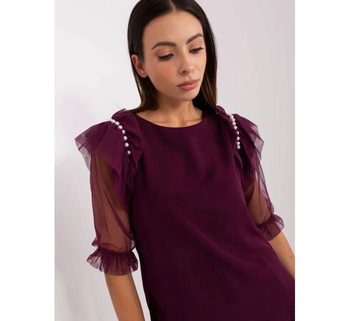 Blúzka LK BZ 506682.26P tmavo fialová