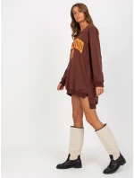 Mikina VI BL 3102.01P tmavo hnedá Mikina VI BL 3102.01P tmavo hnedá