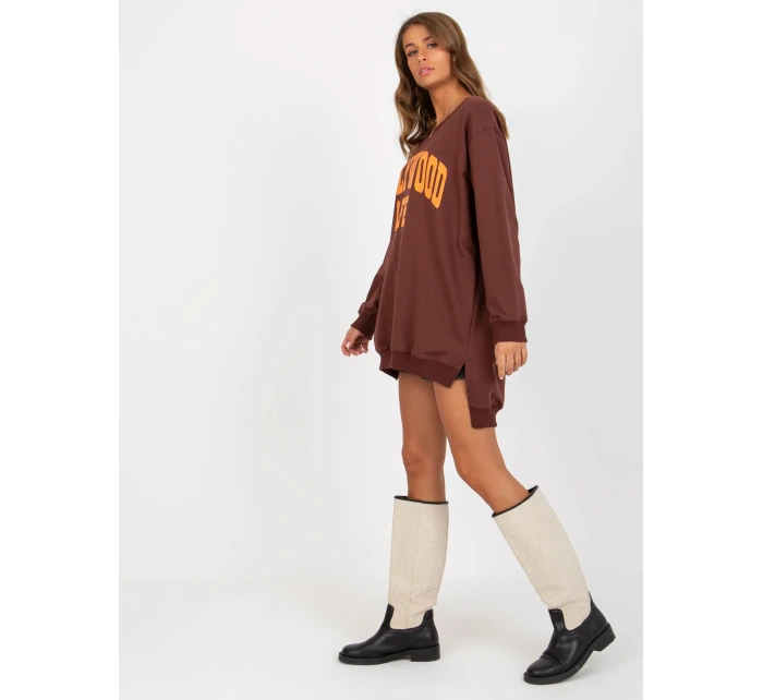 Mikina VI BL 3102.01P tmavo hnedá Mikina VI BL 3102.01P tmavo hnedá