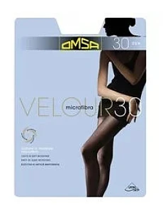 Dámske pančuchové nohavice Velour 30 den - Omsa