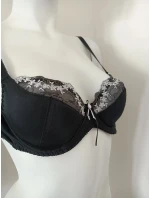 Vystužená podprsenka s kosticou 047 čierna - Kostar