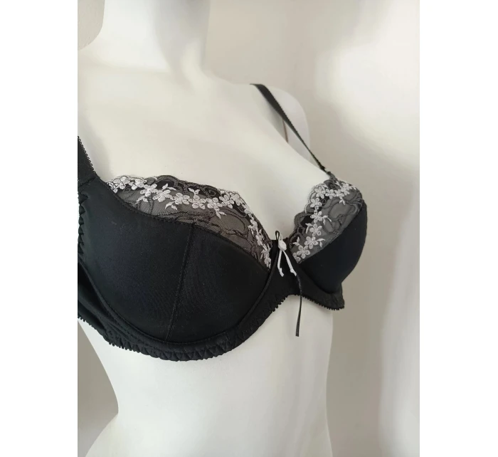 Vystužená podprsenka s kosticou 047 čierna - Kostar