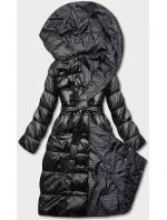DWUSTRONNA DŁUGA KURTKA Z KAPTUREM CZARNA model 21244976 - MINORITY