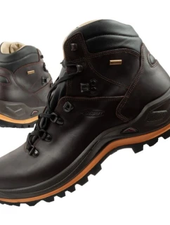 pánské trekové boty kožené nepromokavé kotníkové boty model 21479896 - Grisport