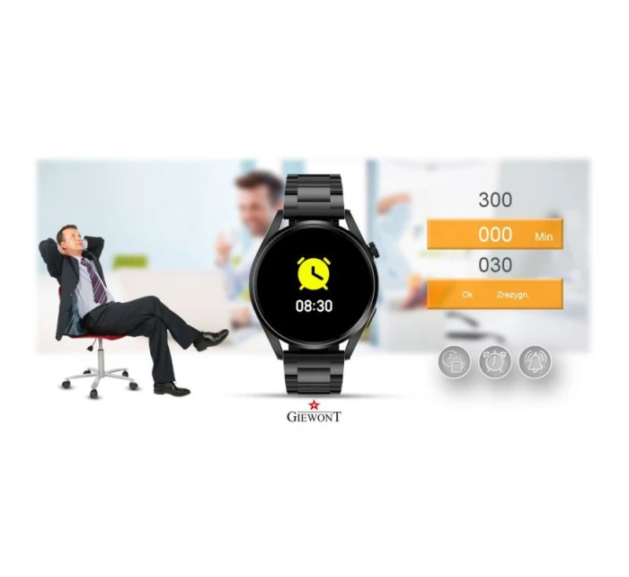 Chytré hodinky Vertex Leather model 21804817 - Giewont Chytré hodinky Vertex Leather model 21804817 - Giewont