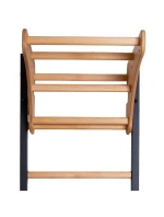 DREVENO-KOVOVÝ GYMNASTICKÝ REBRÍK NA 4 ÚCHOPY S DREVENOU TYČOU BENCHK 211B