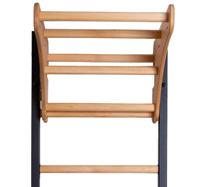 DREVENO-KOVOVÝ GYMNASTICKÝ REBRÍK NA 4 ÚCHOPY S DREVENOU TYČOU BENCHK 211B