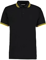 KK 409 Pánské kontrastní piqué polo model 22419920 black/yellow - Kustom Kit KK 409 Pánské kontrastní piqué polo model 22419920 black/yellow - Kustom Kit