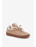 Dámské tenisky na platformě s s kožešinou béžové model 21707254 - Boto Dámské tenisky na platformě s s kožešinou béžové model 21707254 - Boto