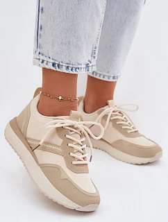 Dámské tenisky na platformě Big Star model 22100952 Béžové - Big Star Shoes