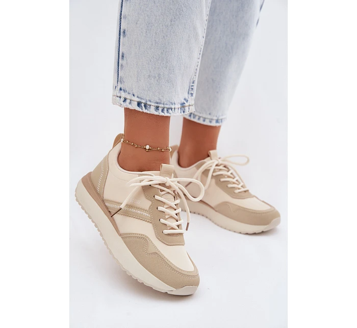 Dámské tenisky na platformě Big Star TT274278 Béžové