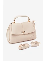 Dámská kabelka z imitace kůže světle béžová model 22221033 - Flora&Co Dámská kabelka z imitace kůže světle béžová model 22221033 - Flora&Co