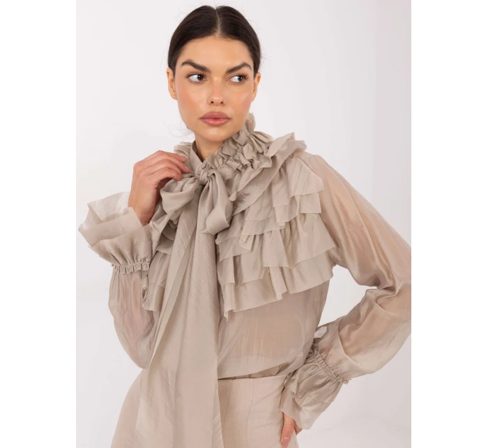 Koszula IT KS model 21795634 beżowy - FPrice Koszula IT KS model 21795634 beżowy - FPrice