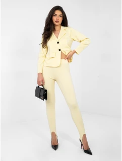 Nohavice MI SP K22.65 svetložltá