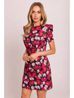 M856 Viacfarebné mini šaty - model 3