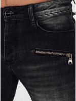 Pánske tmavosivé džínsové nohavice Dstreet UX4151