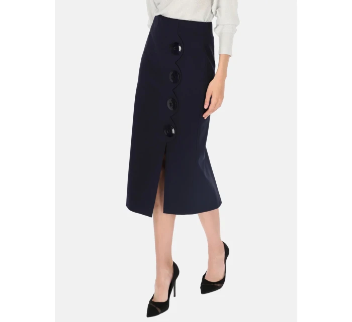 Dámská sukně model 20849707 tmavě modrá Potis & Verso - Potis & Verso