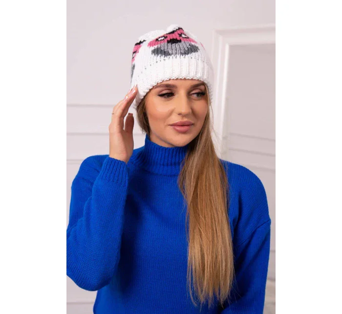 Dámska čiapka Ofelia K349 biela Dámska čiapka Ofelia K349 biela