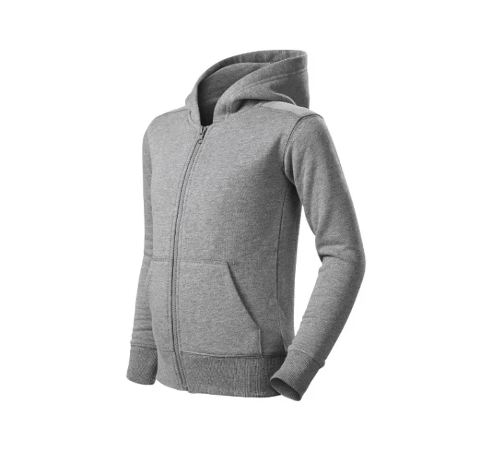 Trendy Zipper mikina dětská tmavě šedý melír Trendy Zipper mikina dětská tmavě šedý melír