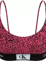 Dámska podprsenka 000QF7216E GNI tm. ružová so vzorom - Calvin Klein