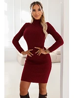 Dámské šaty model 22042925 Bordó - numoco