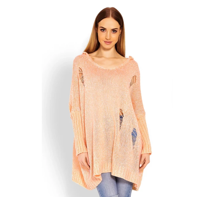 Dlhý sveter model 114559 PeeKaBoo