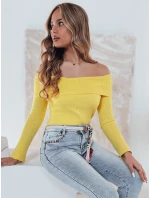 Dámská halenka s odhalenými rameny žlutá Dstreet model 21985575 - FashionStreet Dámská halenka s odhalenými rameny žlutá Dstreet model 21985575 - FashionStreet