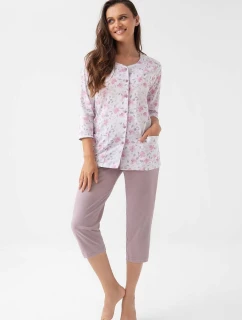 Pyžamo model 21310285 3/4 4XL Z25/26 dámské rozepínací - Luna