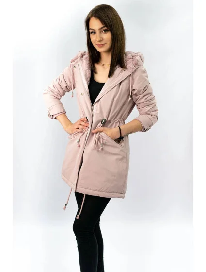 Dámska prechodná bunda Parka Powder Pink (w806)