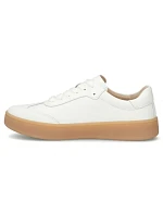 Dámske biele kožené topánky na platforme Filippo DP7543/26